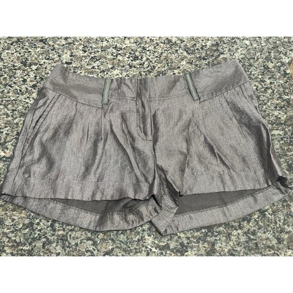 Women's Gray Express Shorts & Striped White House Black Market Shorts Size 4 - Picture 8 of 8